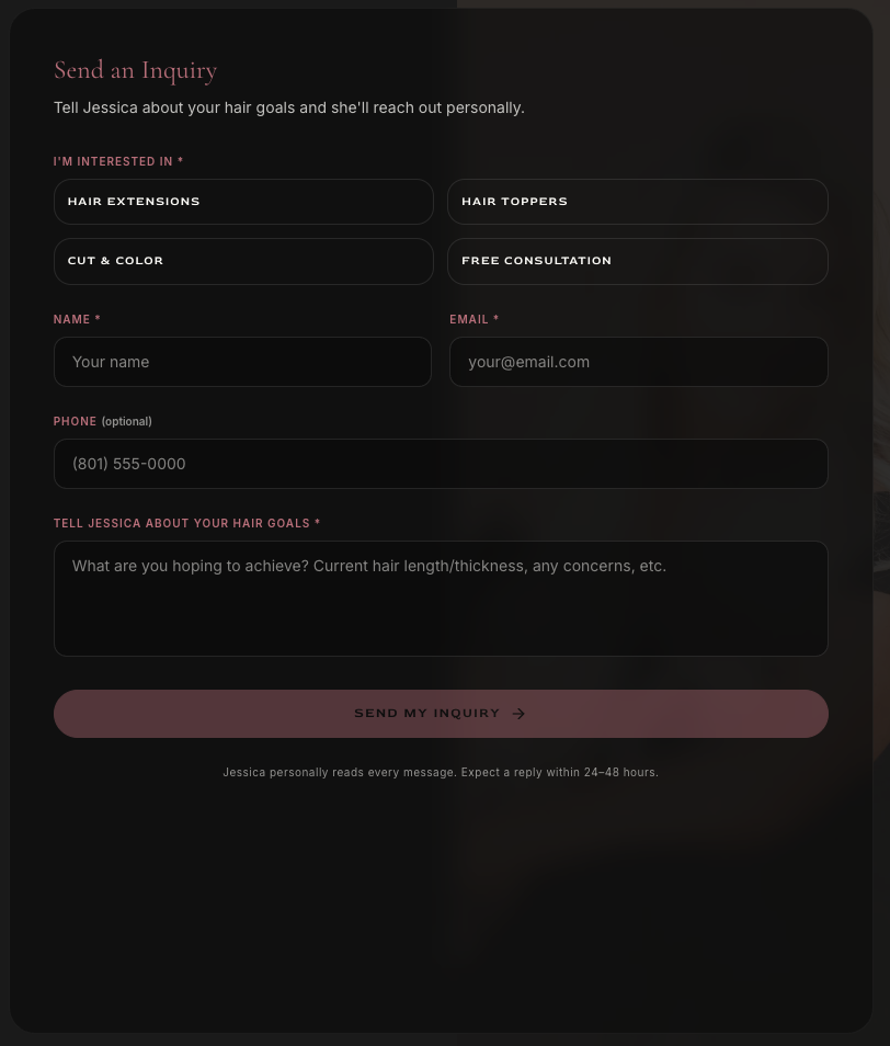 Initial inquiry form