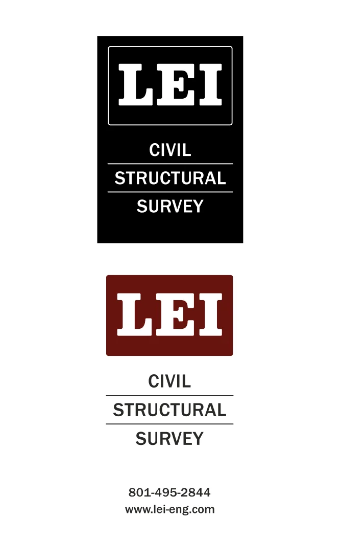 LEI vertical logo lockups