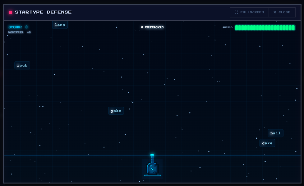 Startype Defense gameplay